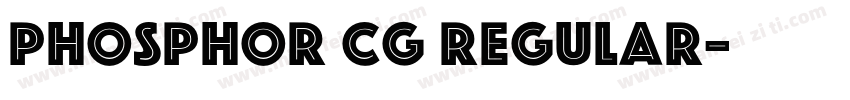 Phosphor CG Regular字体转换